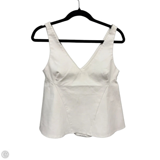 Blouse Sleeveless By Zara In White, Size: S