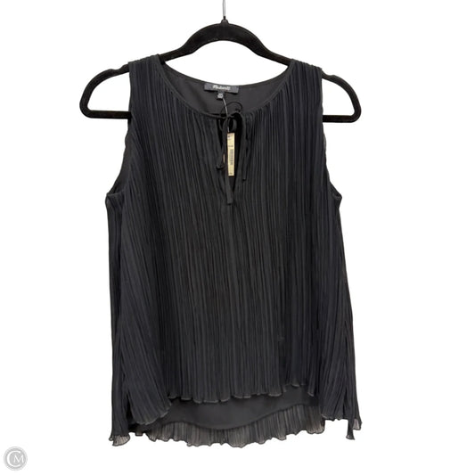Blouse Sleeveless By Madewell In Black, Size: Xxs