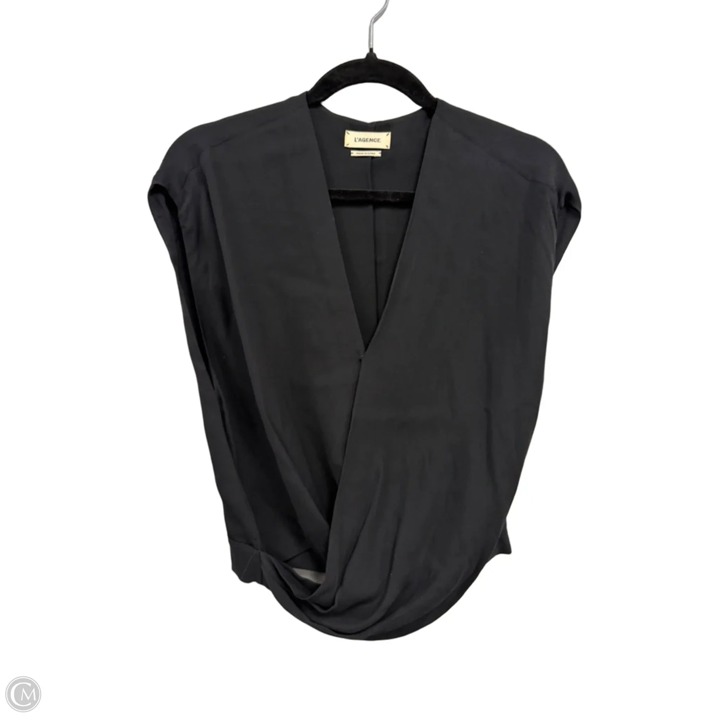 Blouse Sleeveless By L Agence In Black, Size: M