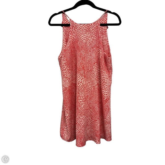Dress Casual Short By Tyche In Orange & White, Size: M
