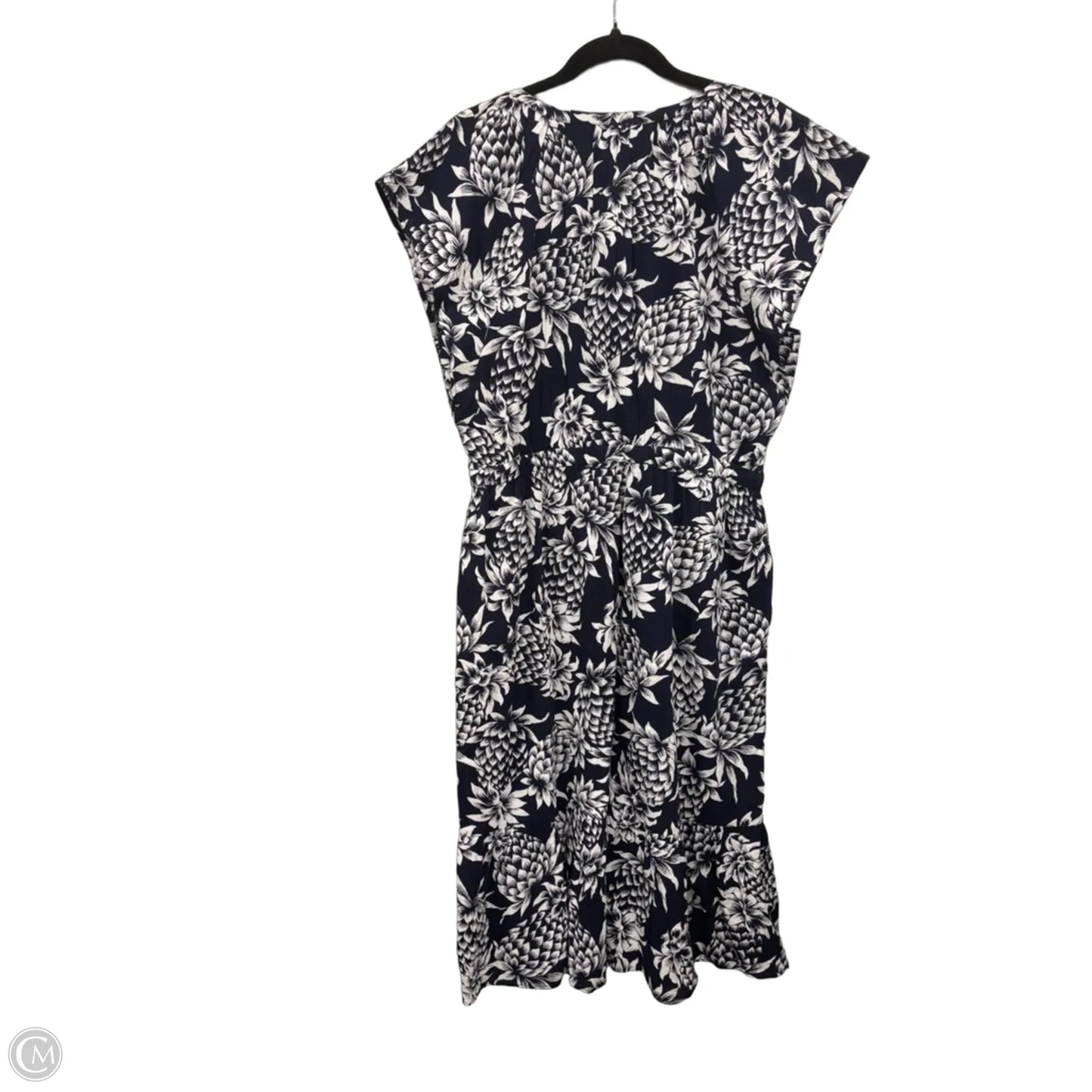 Dress Casual Midi By J. Crew In Blue & White, Size: 12