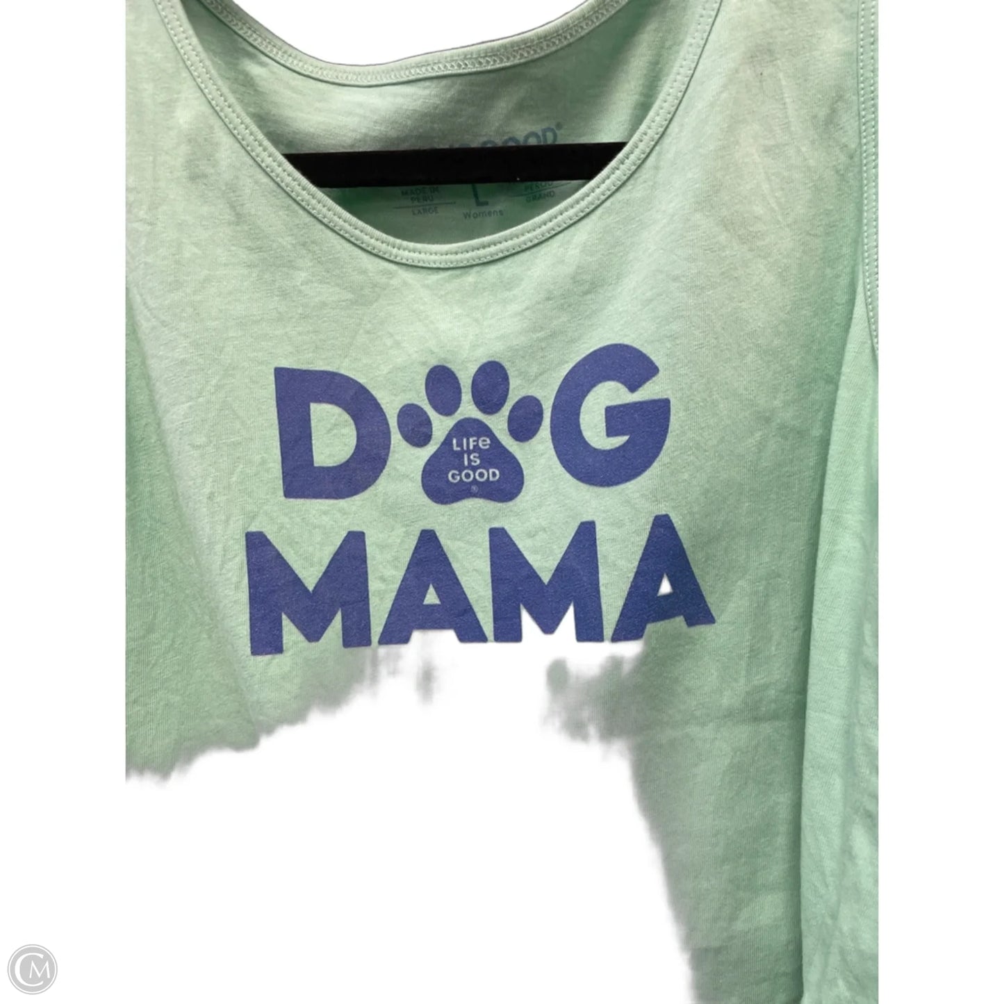 Top Sleeveless Basic By Life Is Good In Blue & Green, Size: L