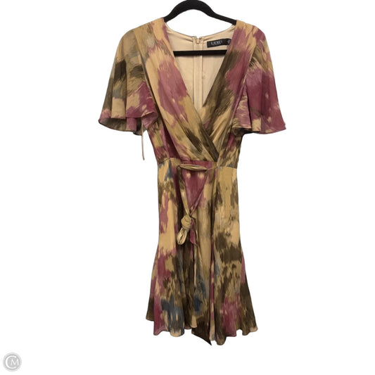 Dress Casual Short By Lauren By Ralph Lauren In Green & Tan, Size: 10