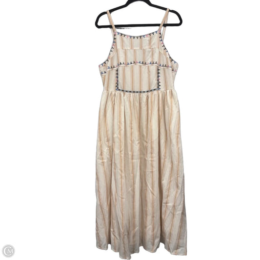 Dress Casual Maxi By Umgee In Cream & Pink, Size: L