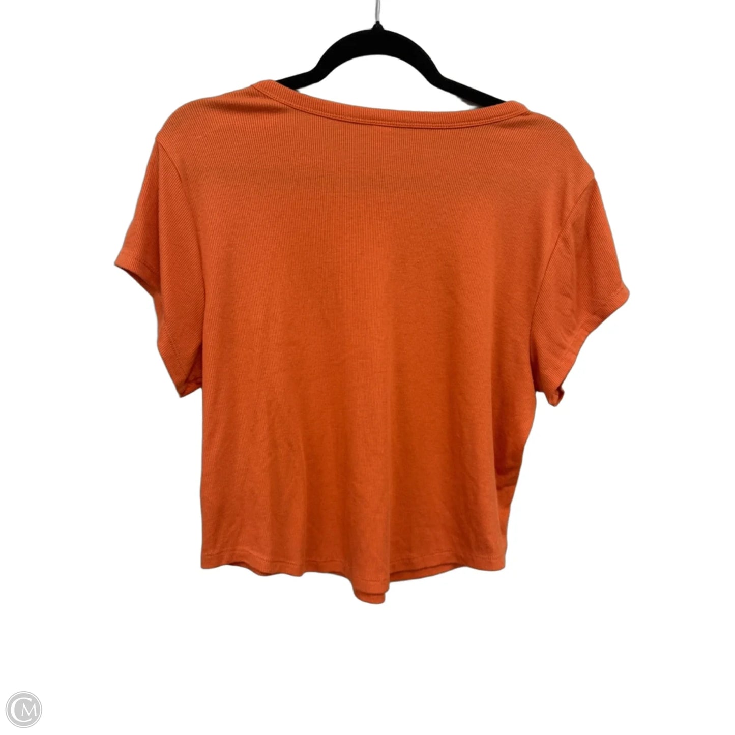 Top Short Sleeve Basic By Old Navy In Orange, Size: Xl