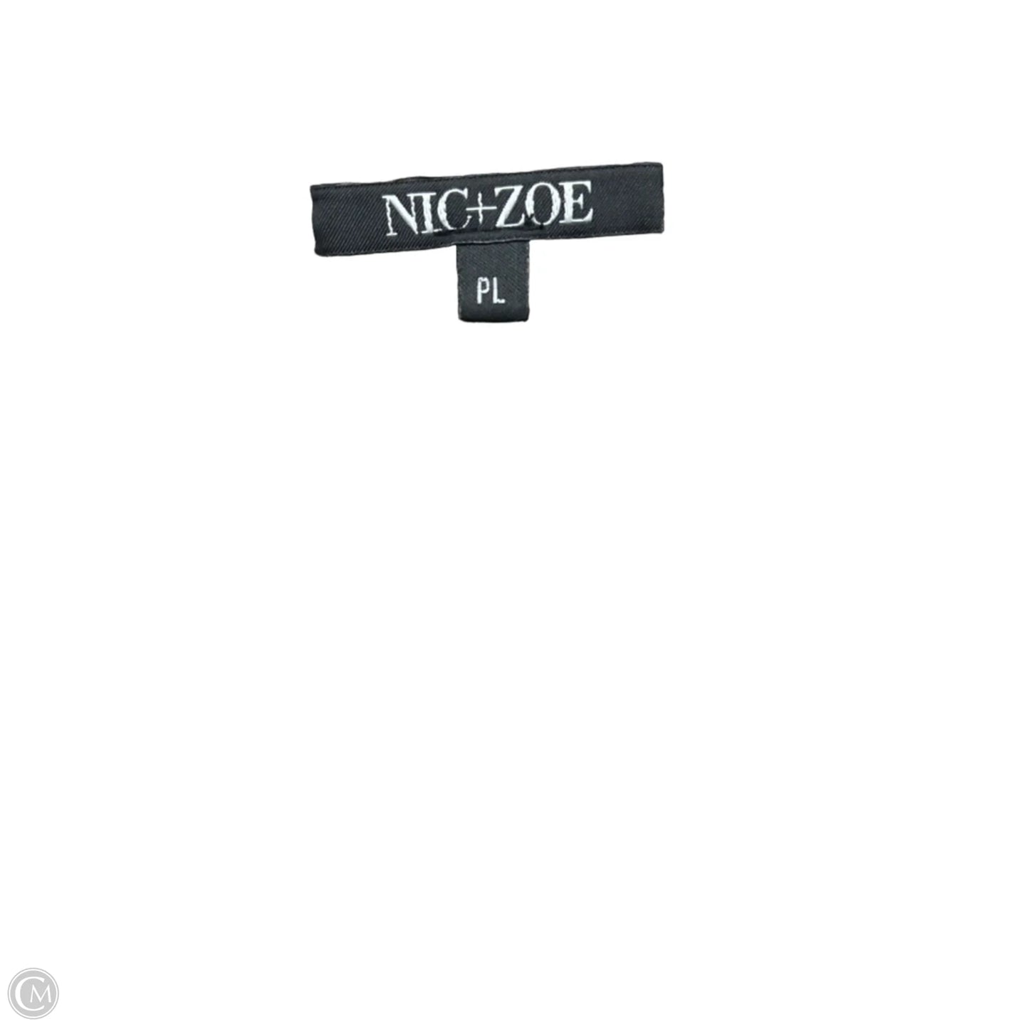 Sweater Cardigan By Nic + Zoe In Black & Tan, Size: Lp