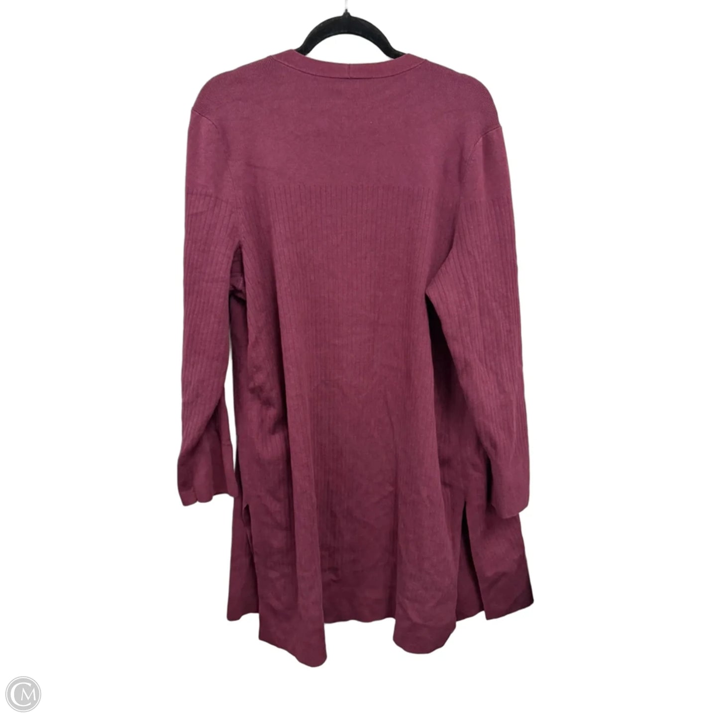 Sweater Cardigan By Talbots In Maroon, Size: Xl