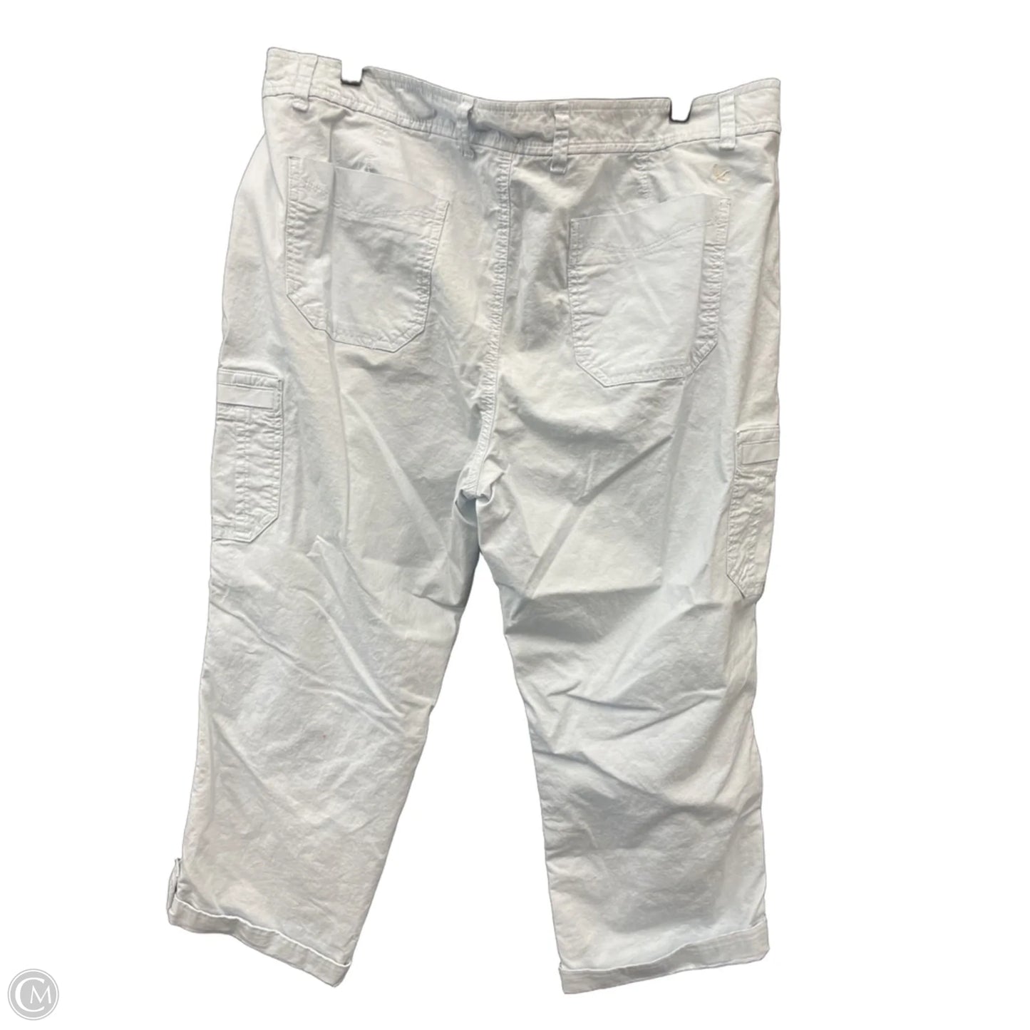 Pants Cropped By Eddie Bauer In Blue, Size: 20