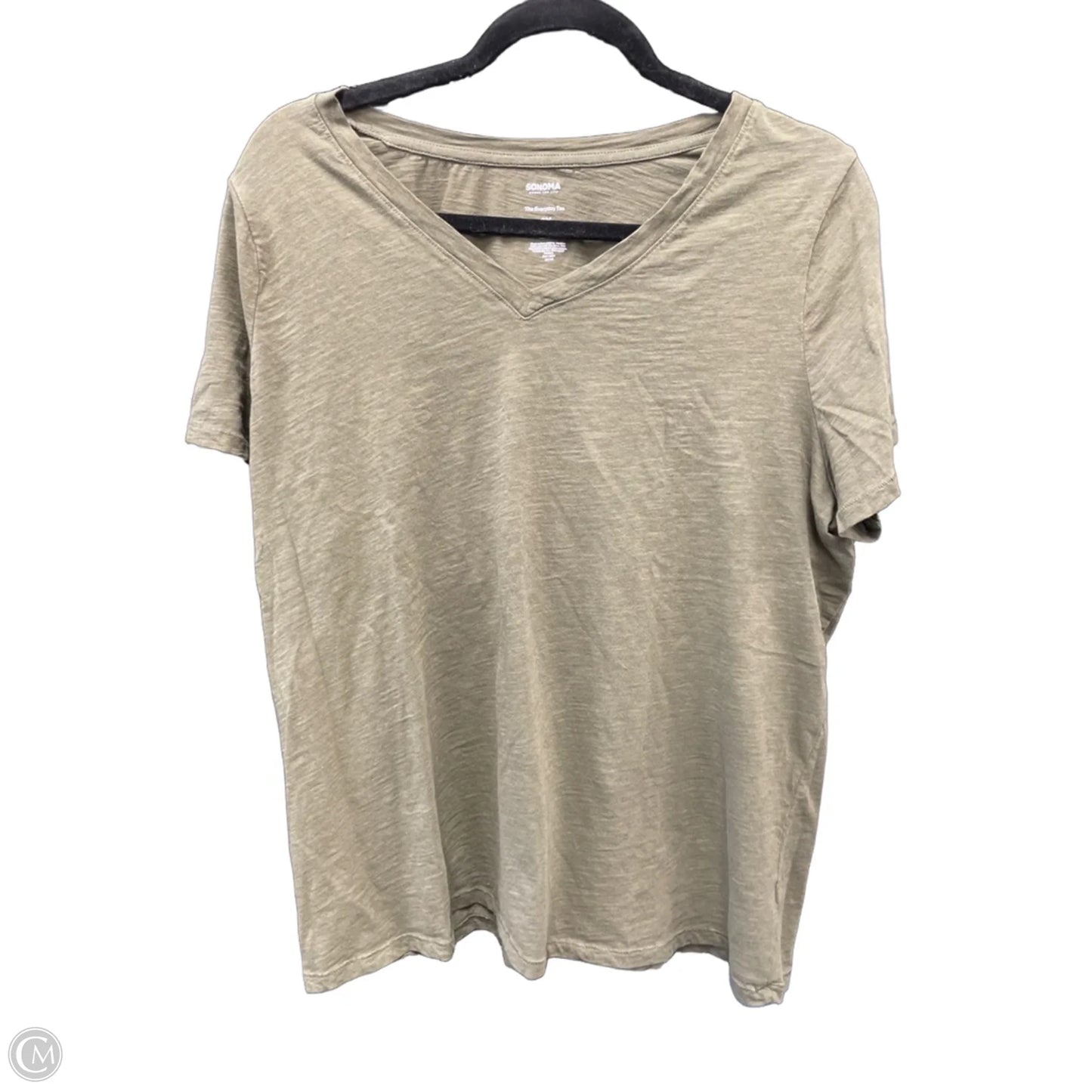 Top Short Sleeve Basic By Sonoma In Green, Size: 1