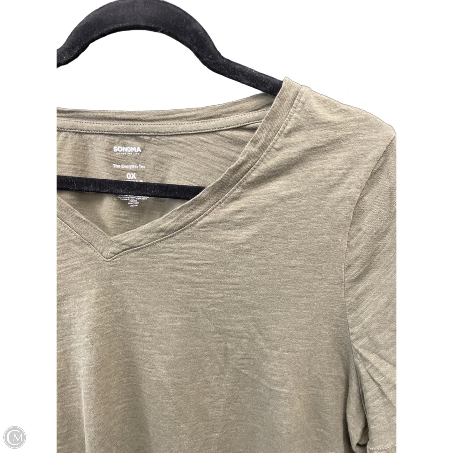 Top Short Sleeve Basic By Sonoma In Green, Size: 1