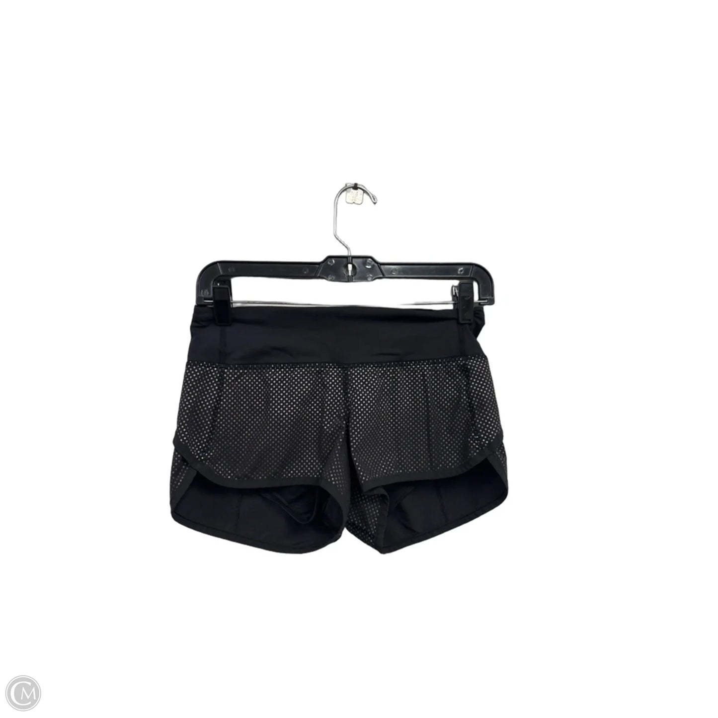 Athletic Shorts By Lululemon In Black & Grey, Size: 2
