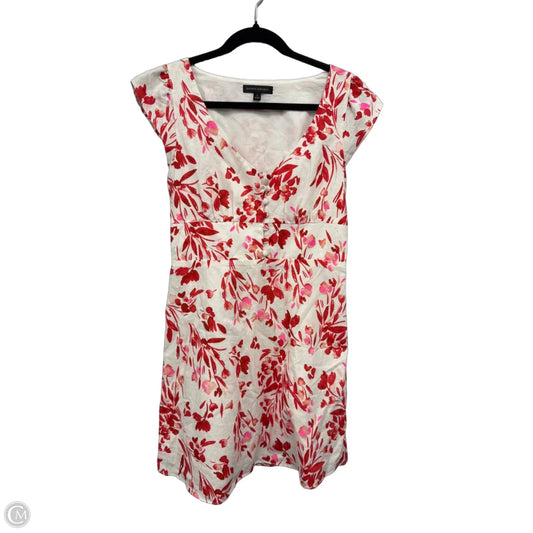 Dress Casual Short By Banana Republic In Red & White, Size: 6