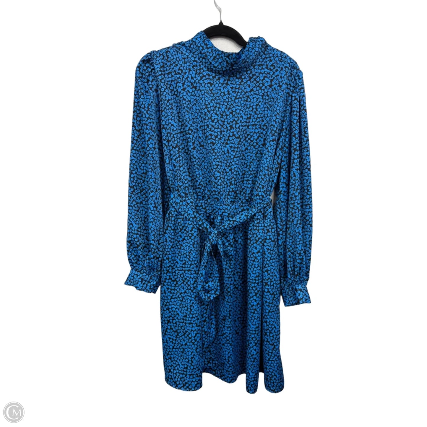 Dress Casual Short By Who What Wear In Black & Blue, Size: 1x