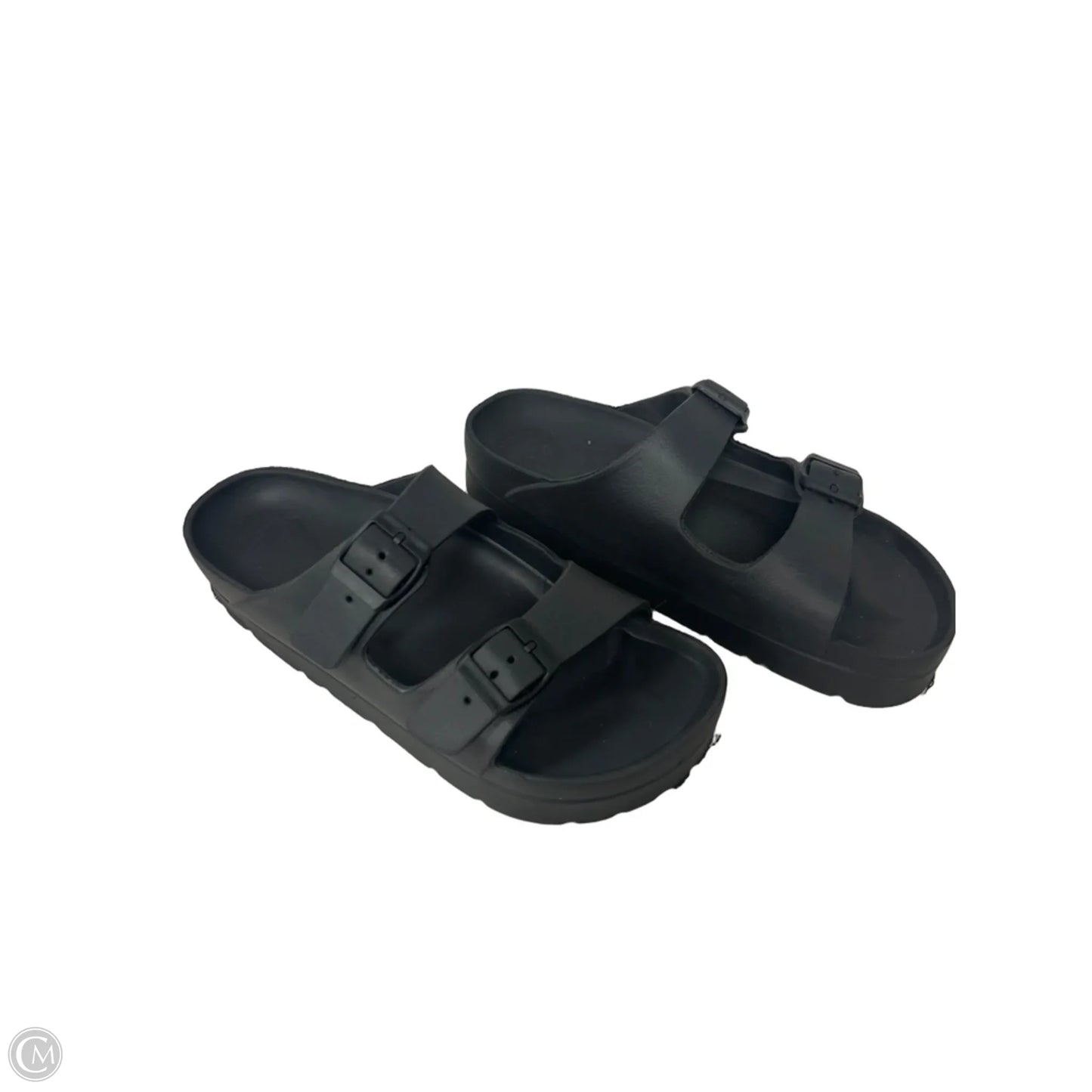 Sandals Sport By Clothes Mentor In Black, Size: 9