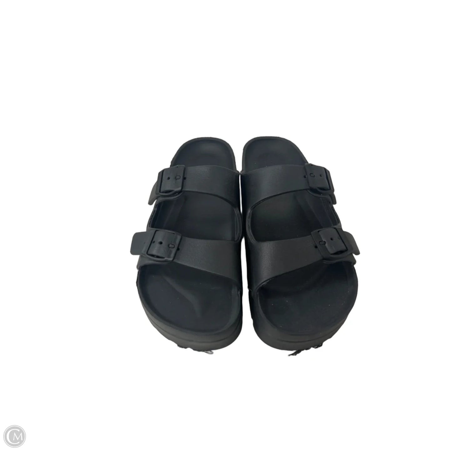 Sandals Sport By Clothes Mentor In Black, Size: 9
