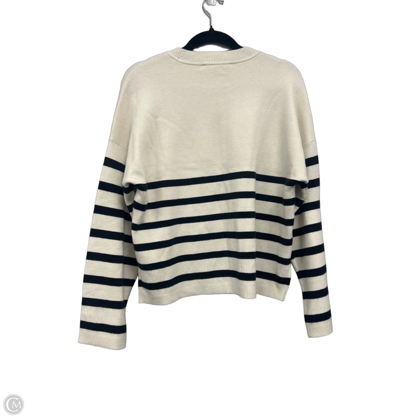 Sweater By Abercrombie And Fitch In Black & Cream, Size: M