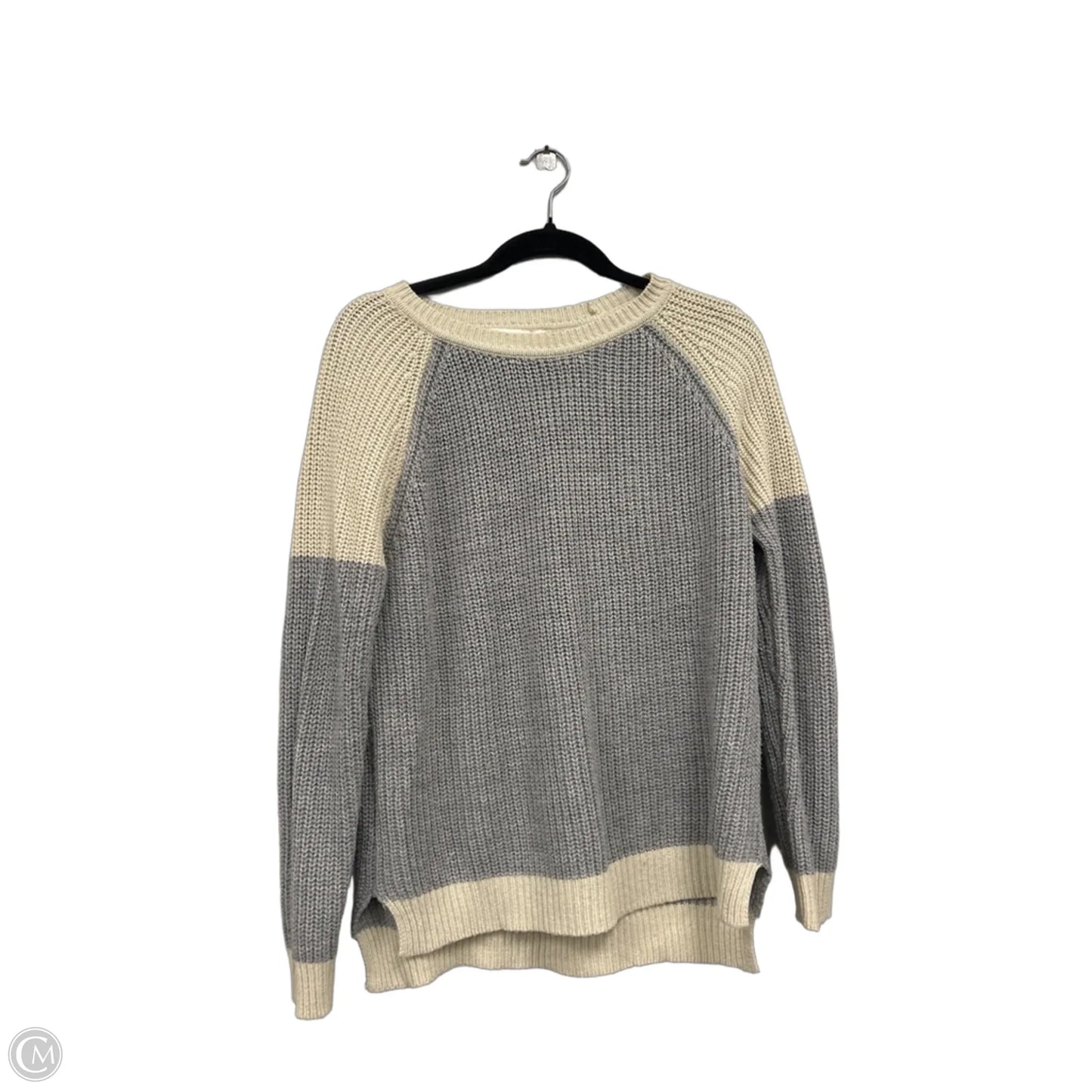 Sweater By Rd Style In Grey & Tan, Size: M