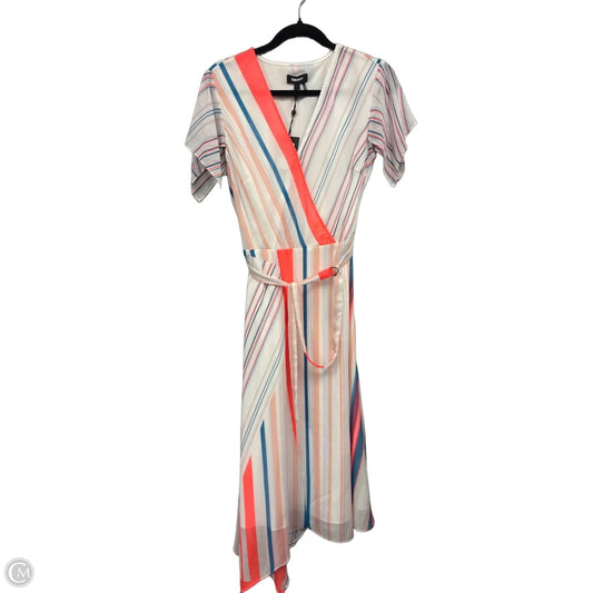 Dress Casual Midi By Dkny In Blue & Pink, Size: 6