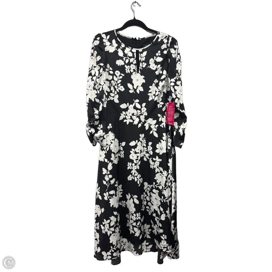 Dress Casual Maxi By Tahari By Arthur Levine In Black & White, Size: 10