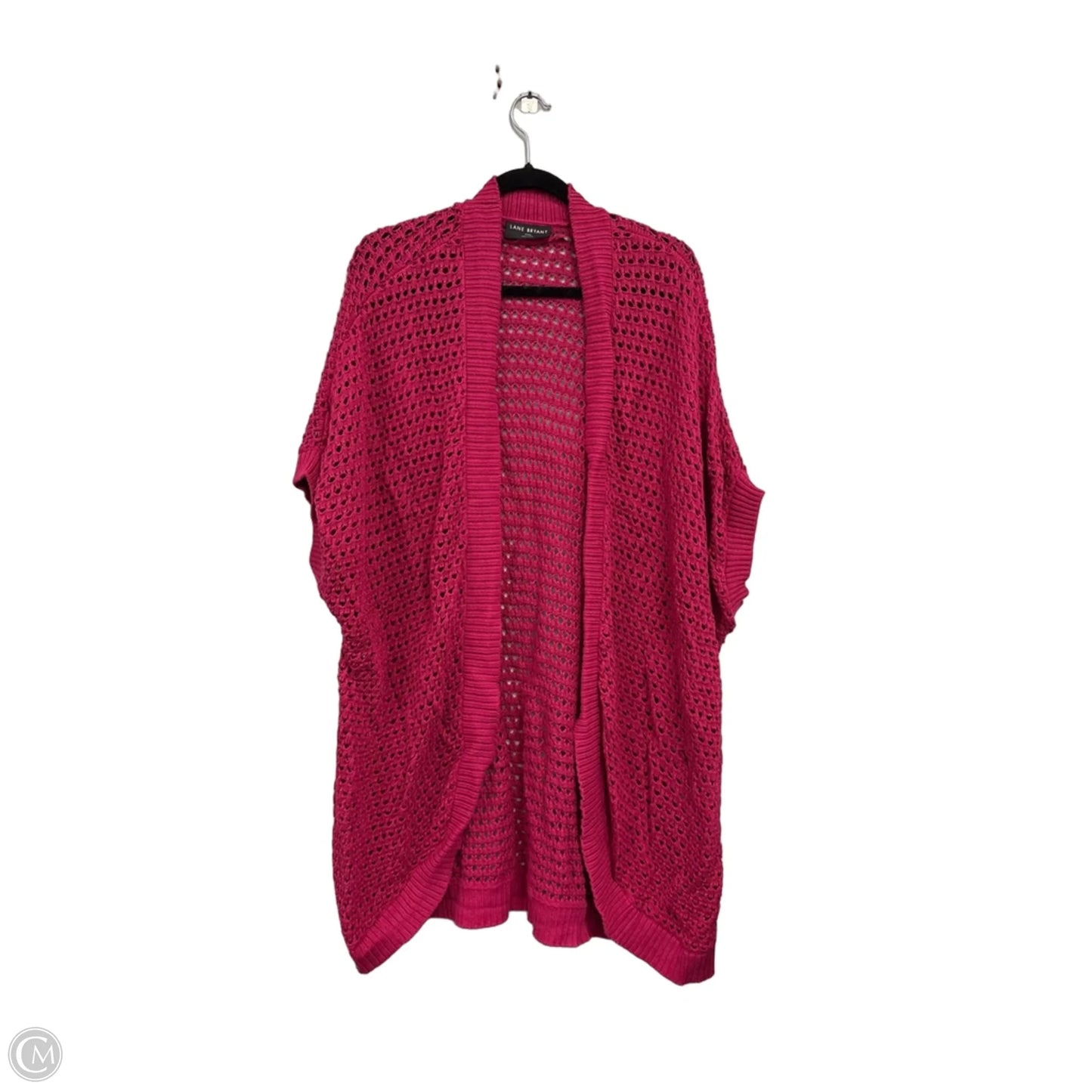Sweater Cardigan By Lane Bryant In Pink, Size: 2x