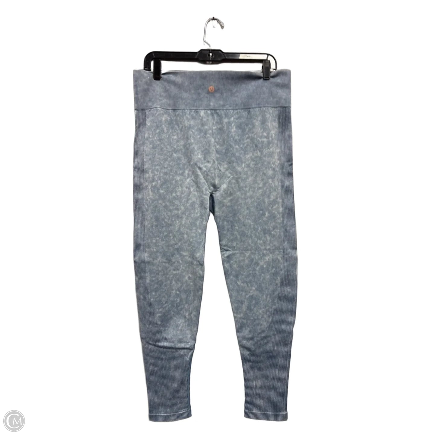Athletic Leggings By Livi Active In Blue & White, Size: 2x