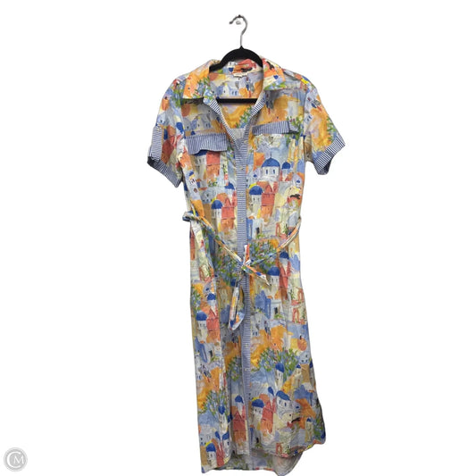 Dress Casual Maxi By Jodifl In Blue & Yellow, Size: L
