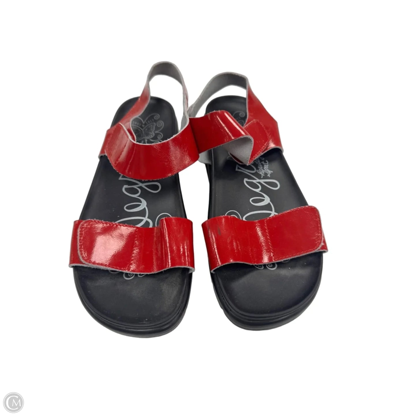 Sandals Heels Platform By Alegria In Red, Size: 9.5