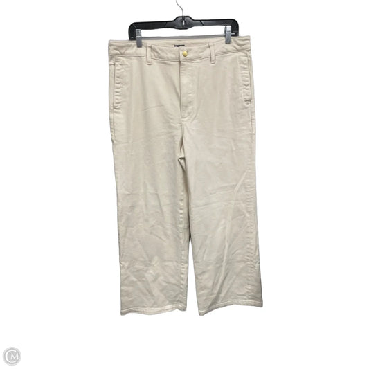 Jeans Wide Leg By J. Crew In Cream, Size: 12