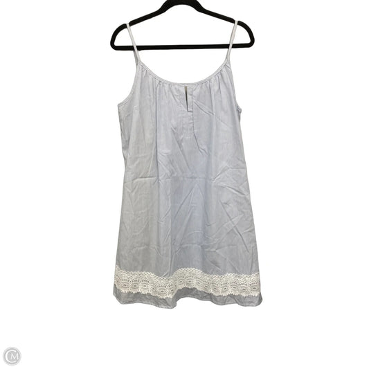 Dress Casual Short By Copper Key In Blue & White, Size: L