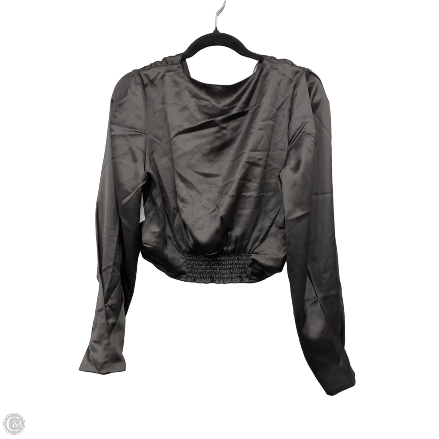 Blouse Long Sleeve By Cmc In Black, Size: L