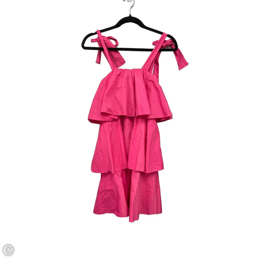 Dress Casual Short By Cmc In Pink, Size: L