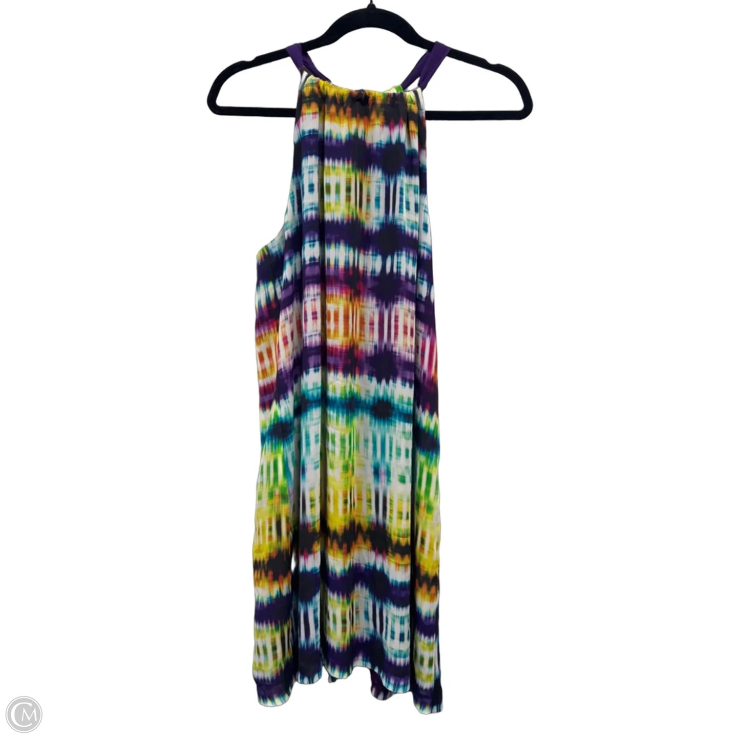 Dress Casual Short By Trina Turk In Purple & Yellow, Size: 12