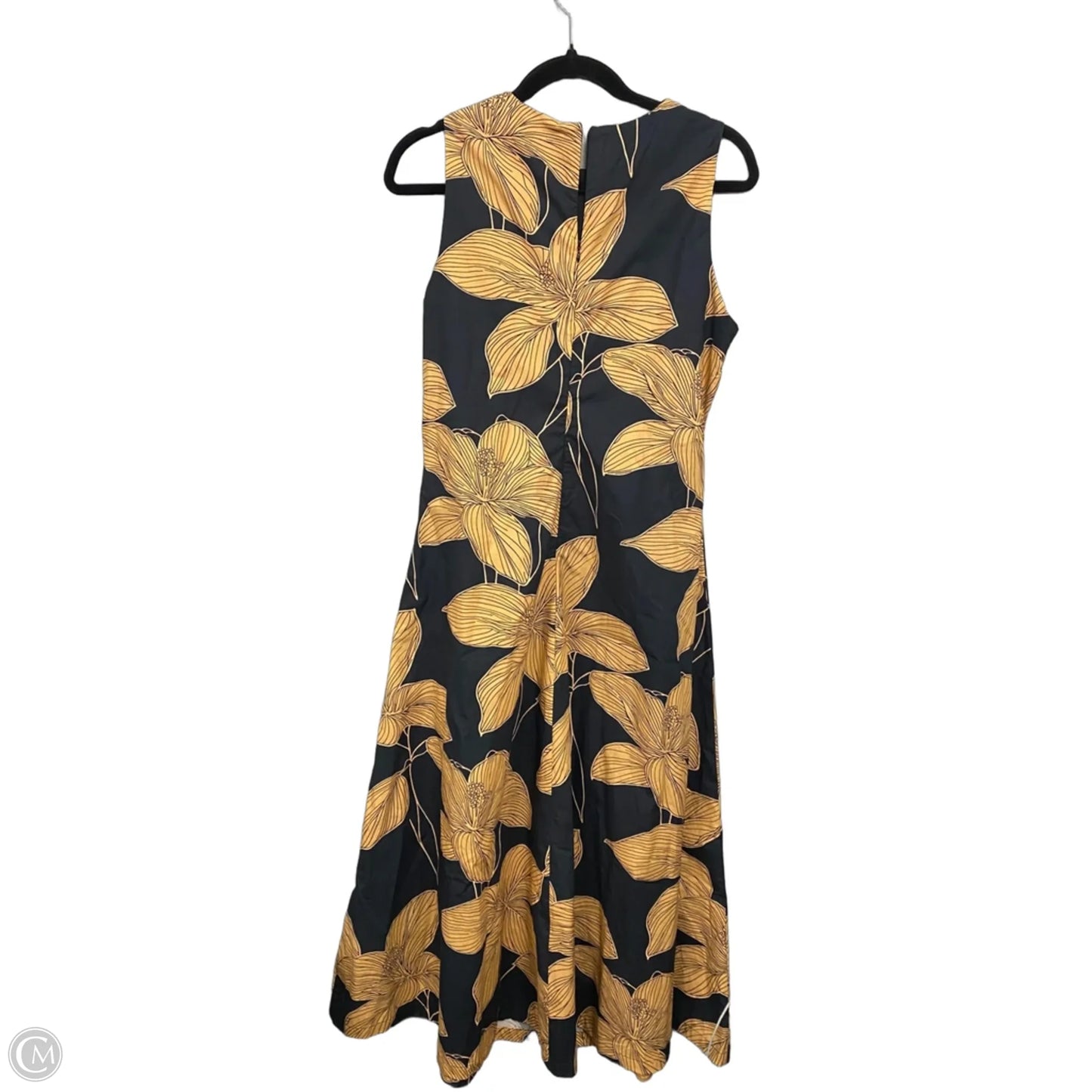 Dress Casual Maxi By Tcec In Black & Orange, Size: L