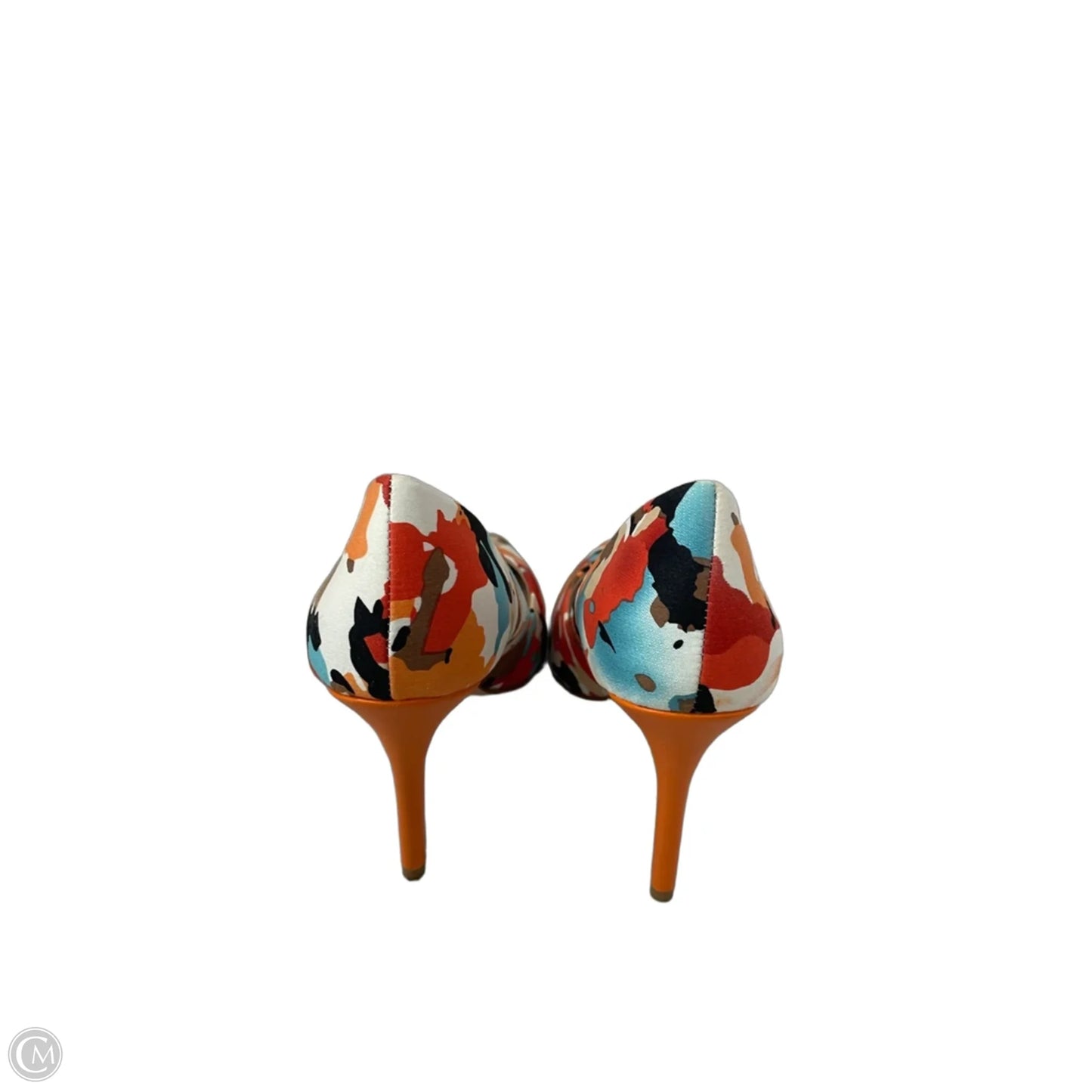 Shoes Heels Stiletto By Charles By Charles David In Blue & Orange, Size: 5.5