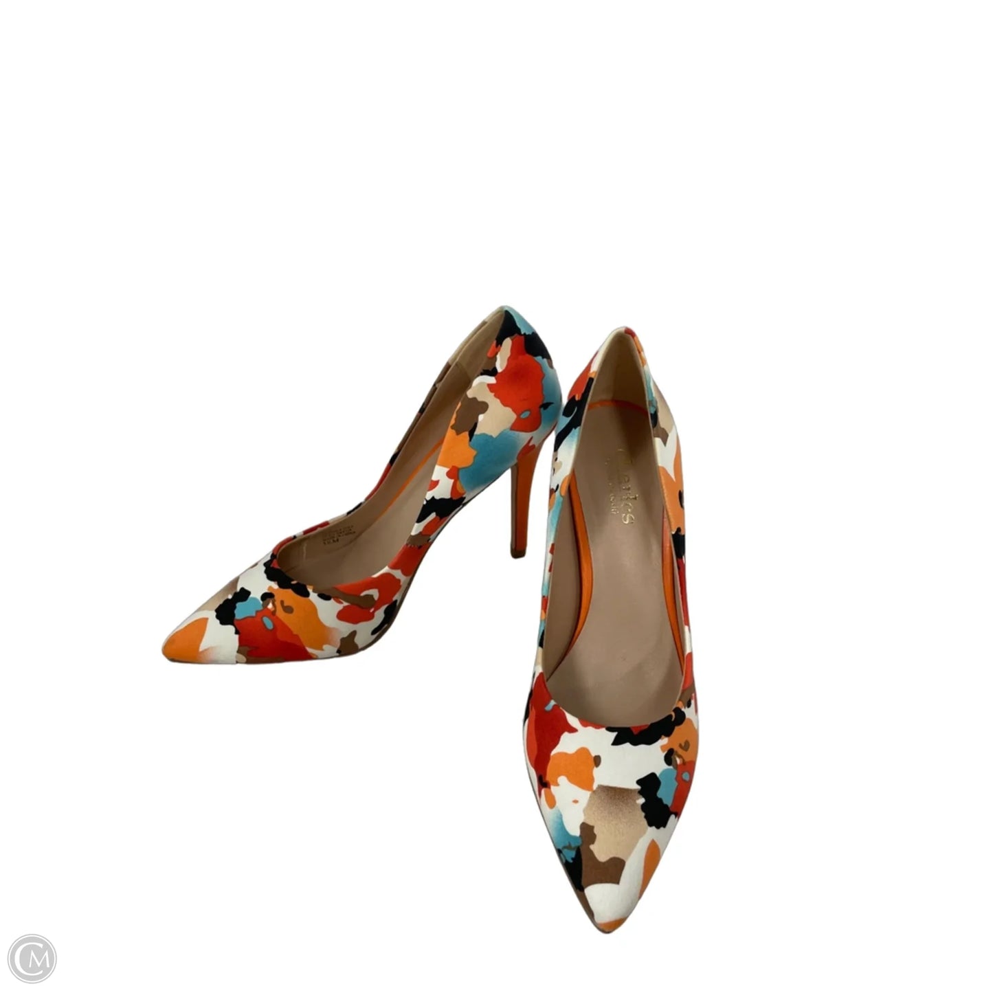 Shoes Heels Stiletto By Charles By Charles David In Blue & Orange, Size: 5.5