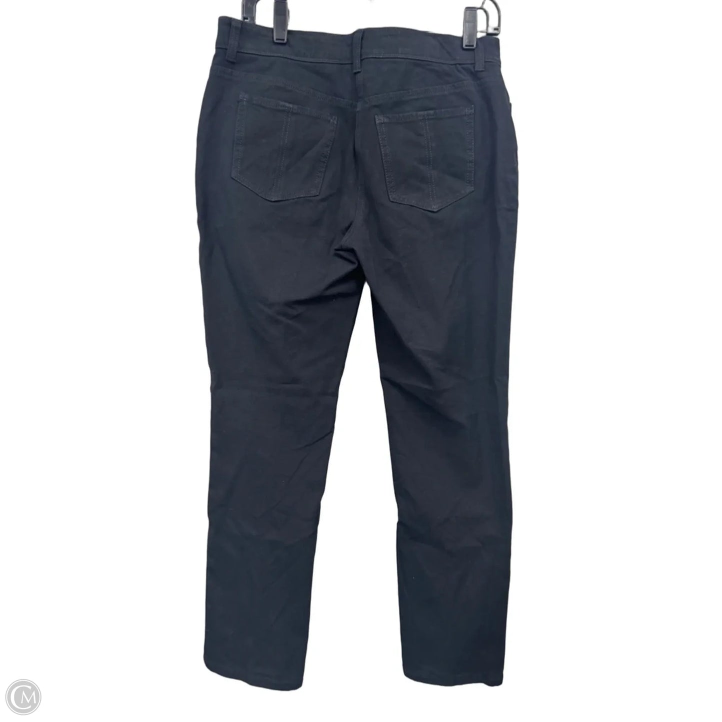 Jeans Straight By Chicos In Black Denim, Size: S