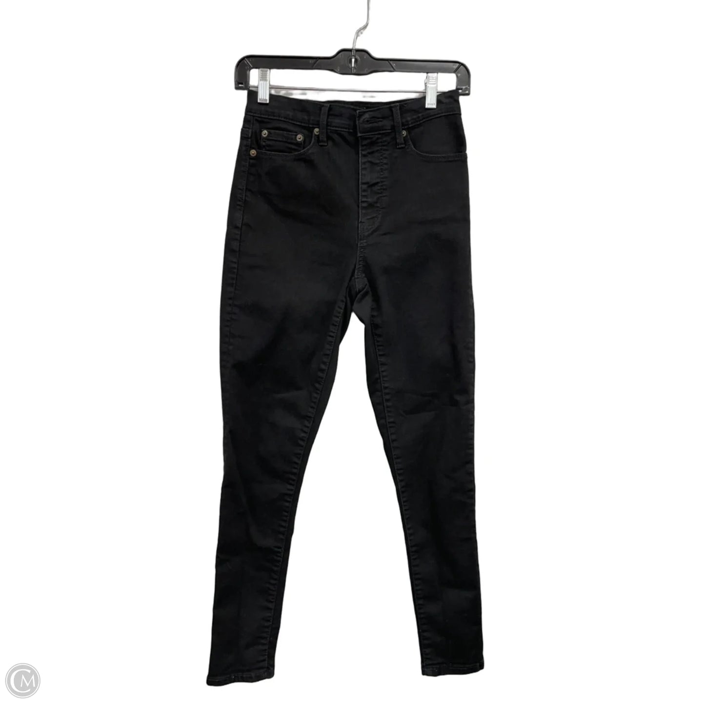 Jeans Skinny By Banana Republic In Black Denim, Size: 0