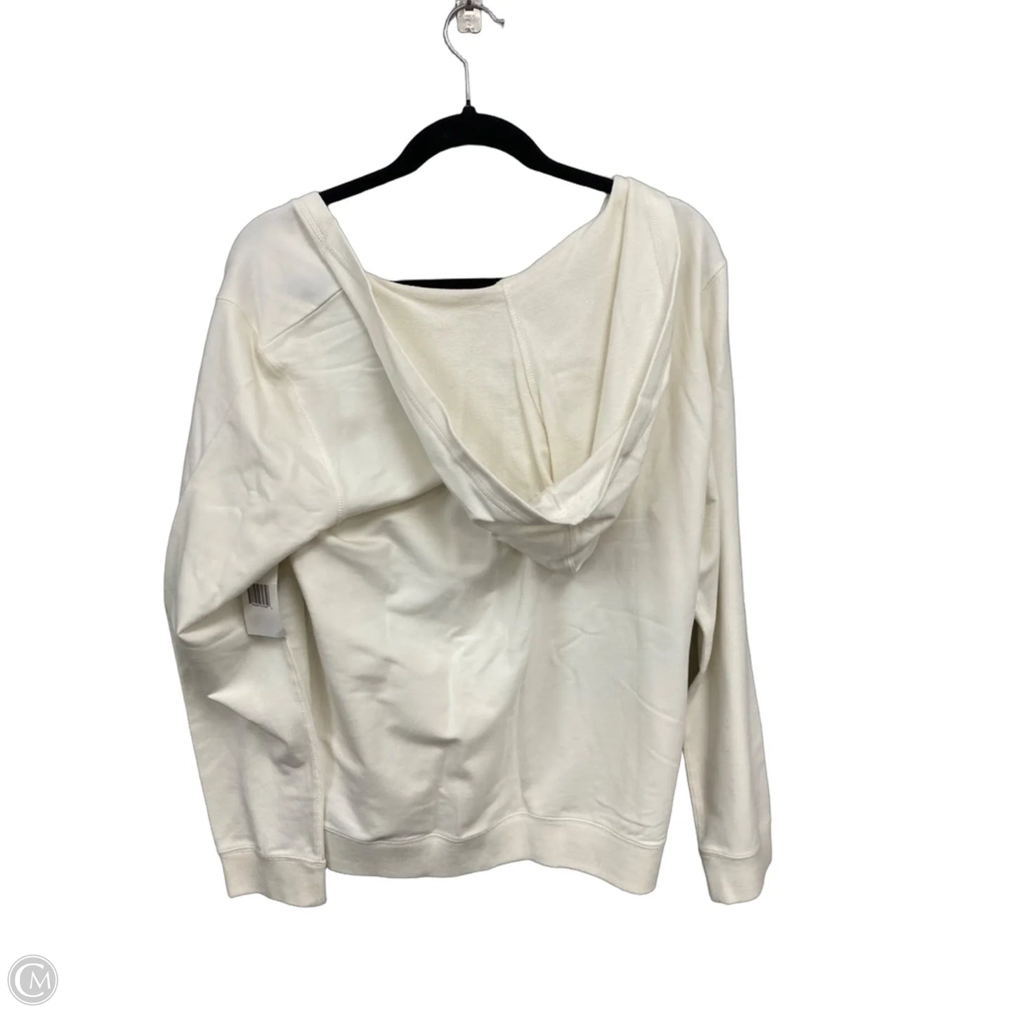 Sweatshirt Hoodie By Calvin Klein Performance In Cream, Size: Xl