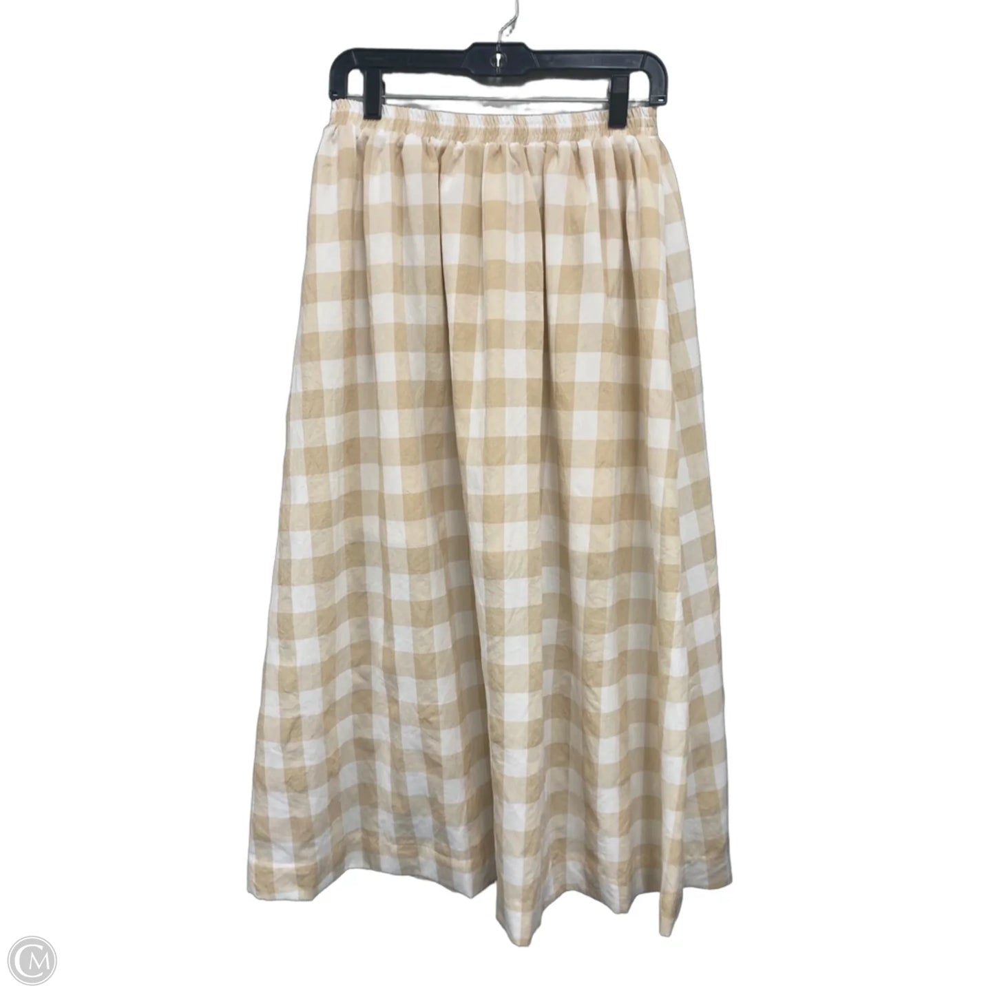 Skirt Maxi By Tcec In Tan & White, Size: M