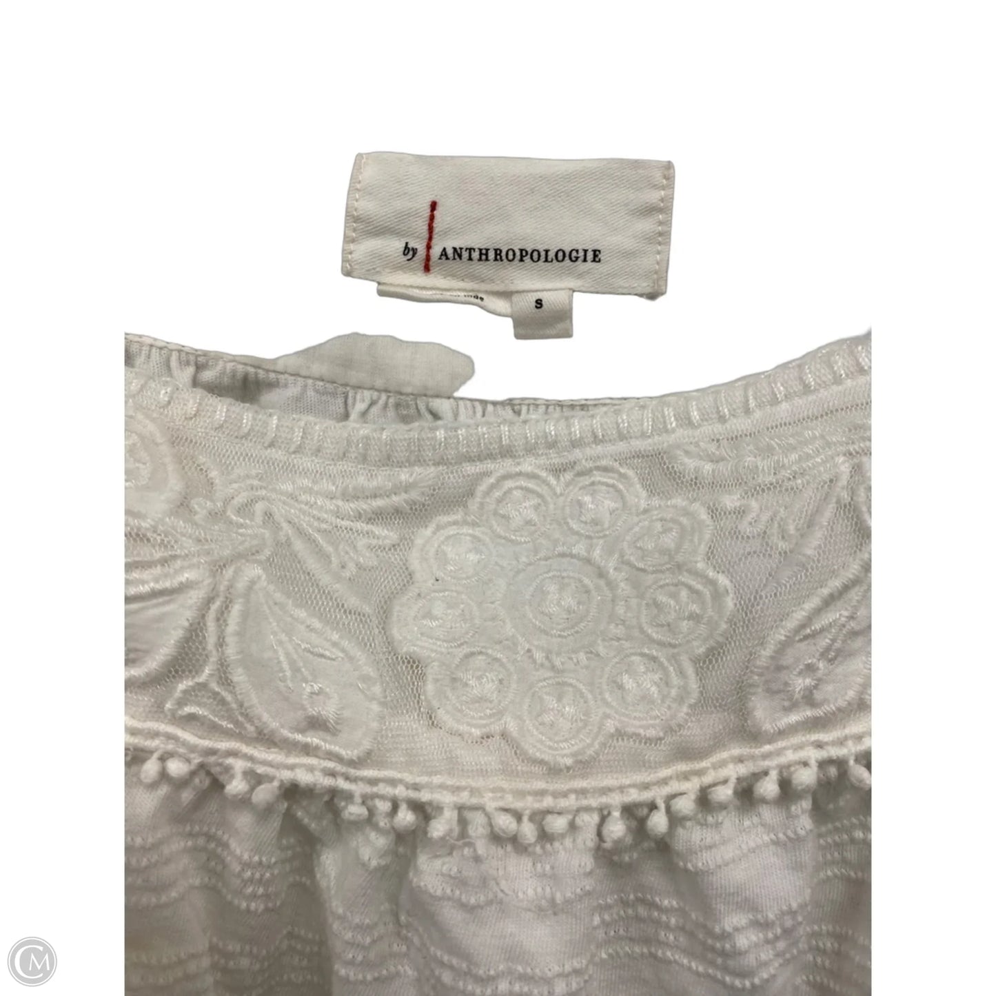 Top Sleeveless By Anthropologie In White, Size: S