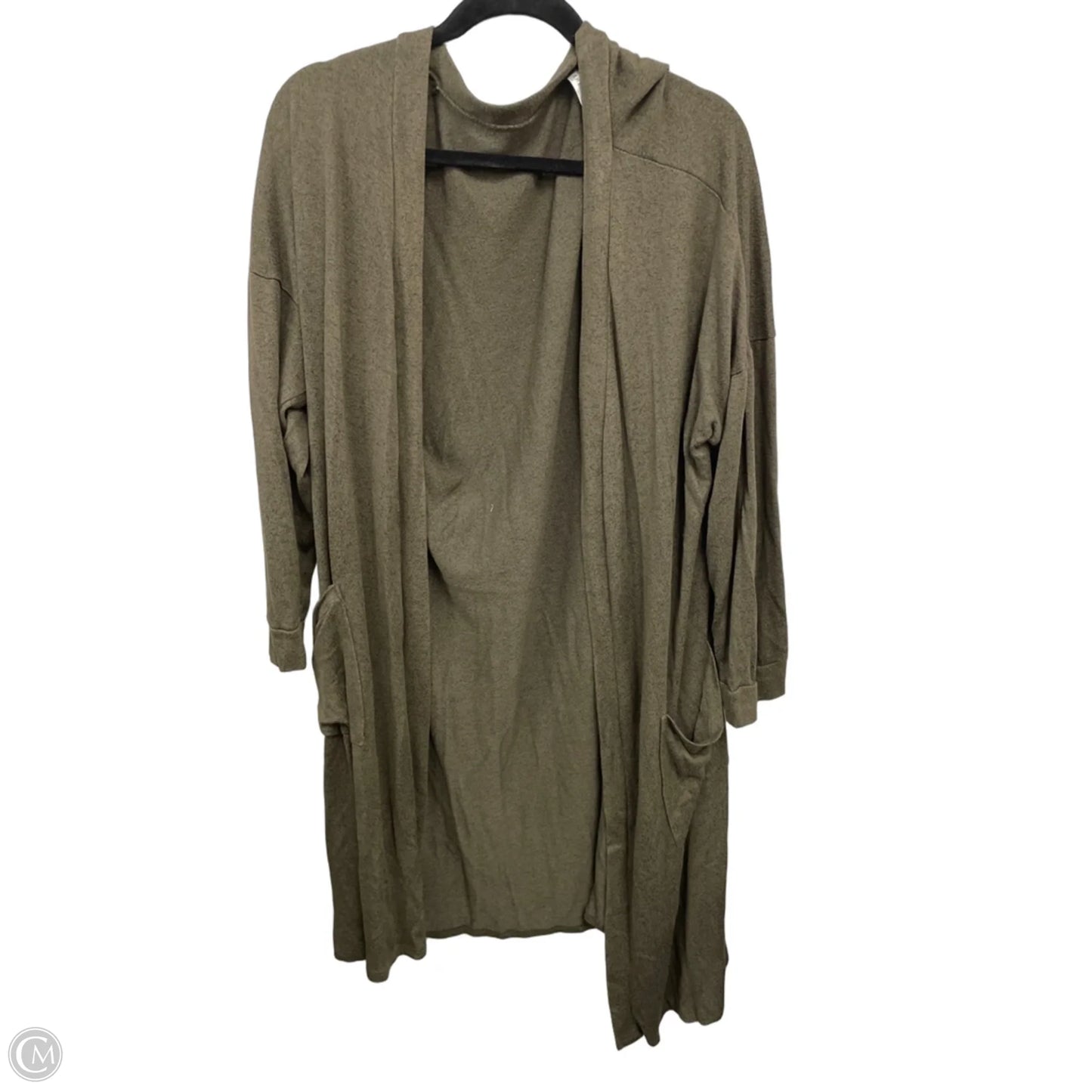 Sweater Cardigan By Emerald In Green, Size: Xl