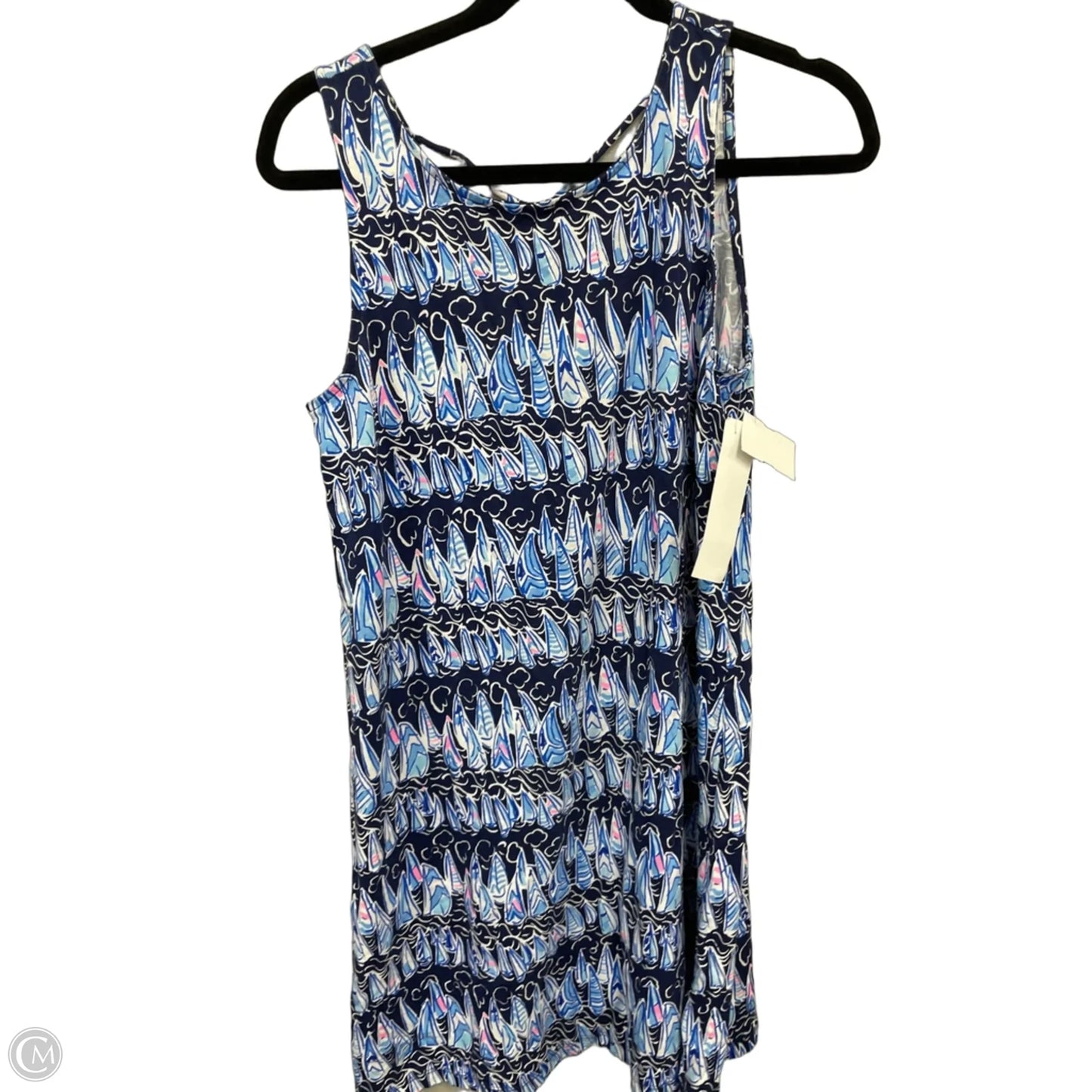 Romper Designer By Lilly Pulitzer In Blue & Pink, Size: S
