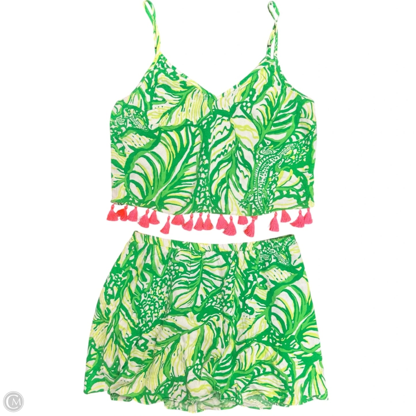 Lounge Set Designer By Lilly Pulitzer In Green & White, Size: 2