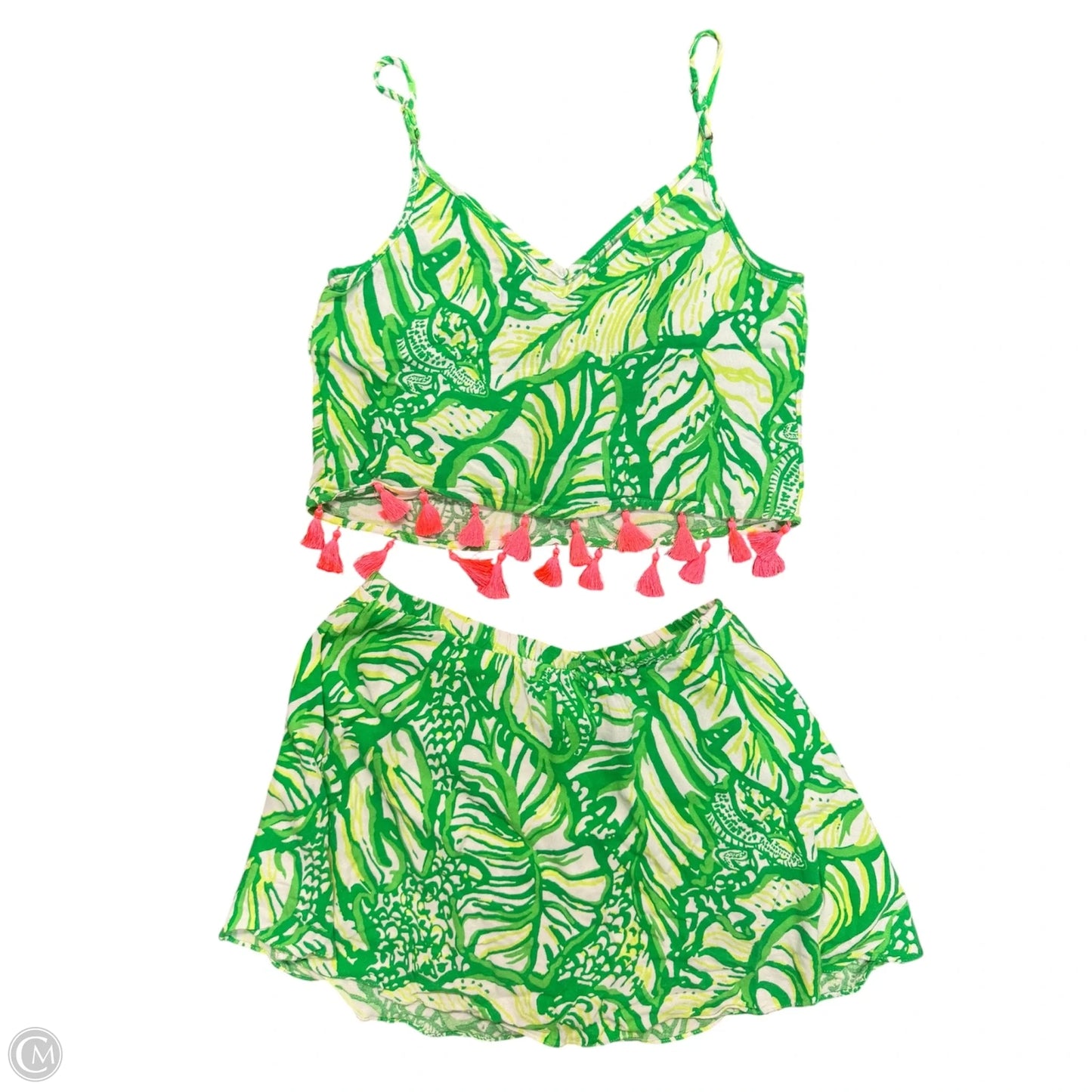 Lounge Set Designer By Lilly Pulitzer In Green & White, Size: 2