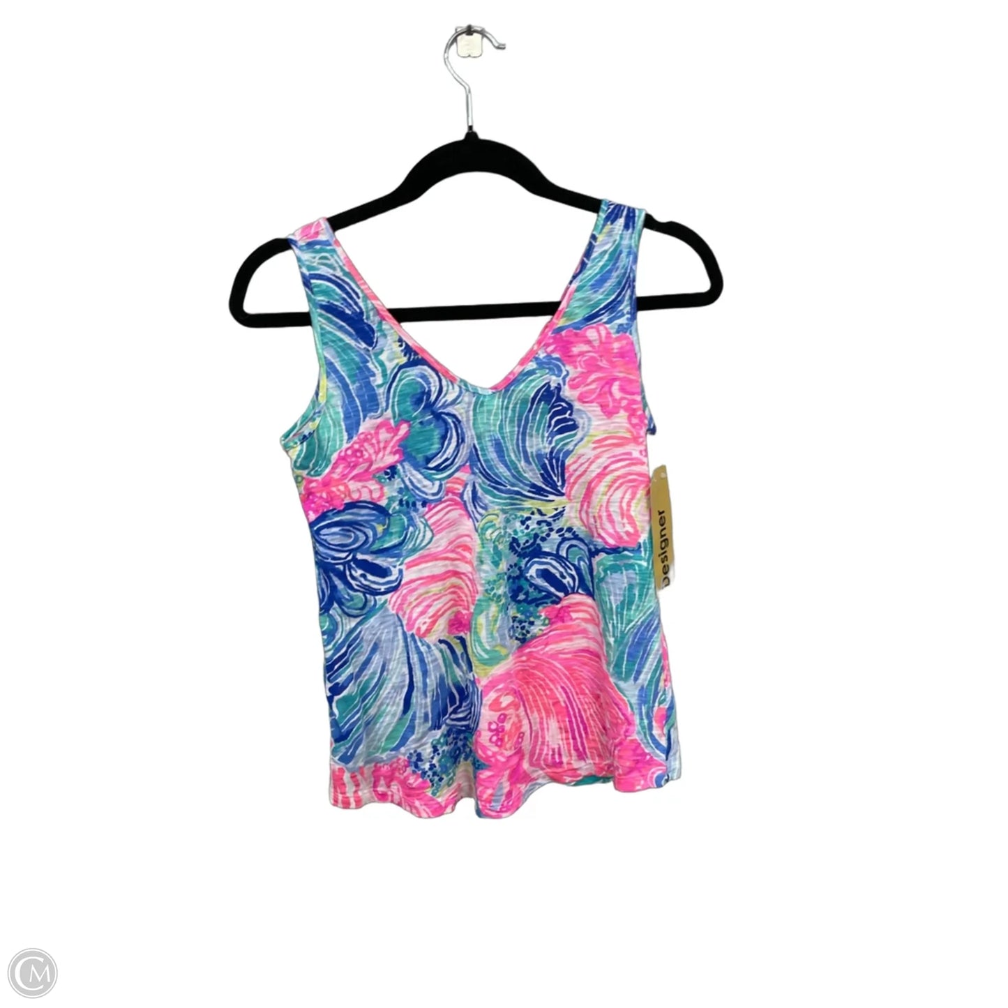 Top Sleeveless Designer By Lilly Pulitzer In Blue & Pink, Size: Xxs
