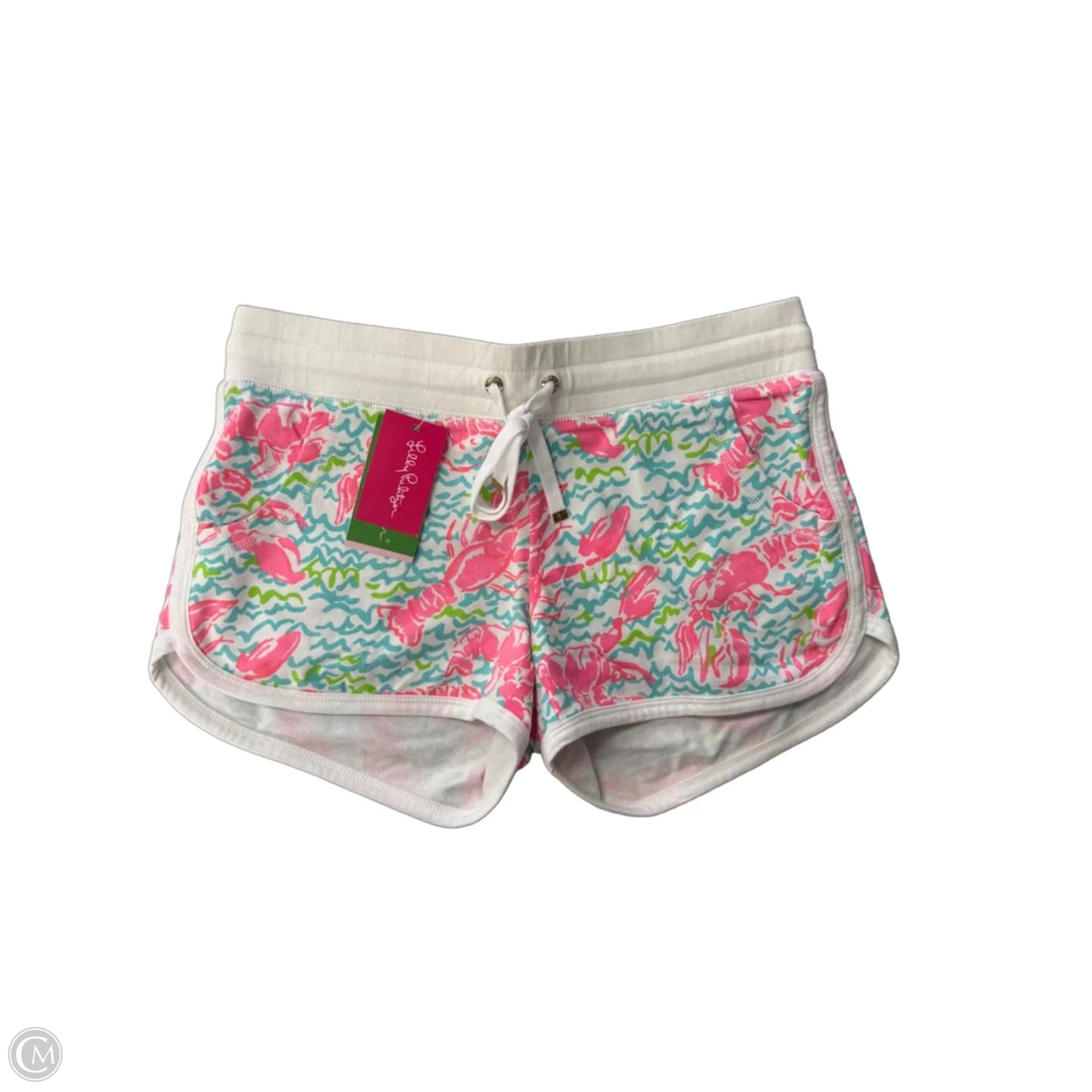 Shorts Designer By Lilly Pulitzer In Pink & White, Size: S