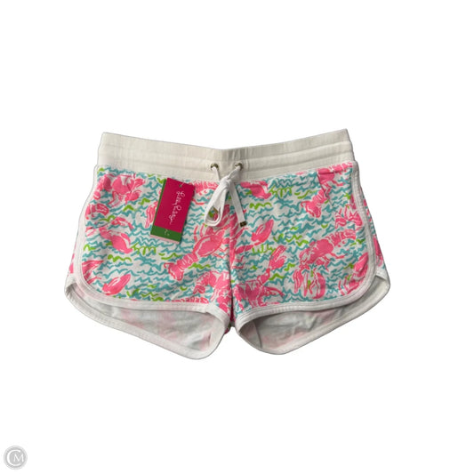 Shorts Designer By Lilly Pulitzer In Pink & White, Size: S