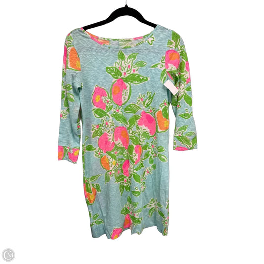 Dress Designer By Lilly Pulitzer In Green & Pink, Size: S