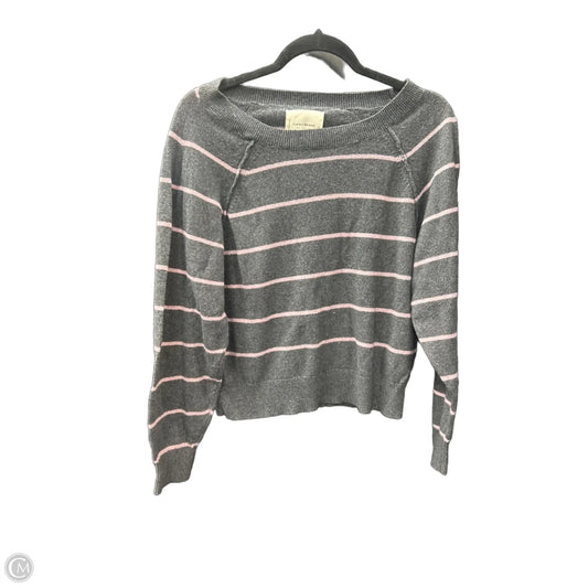 Sweater By Lucky Brand In Grey & Purple, Size: M