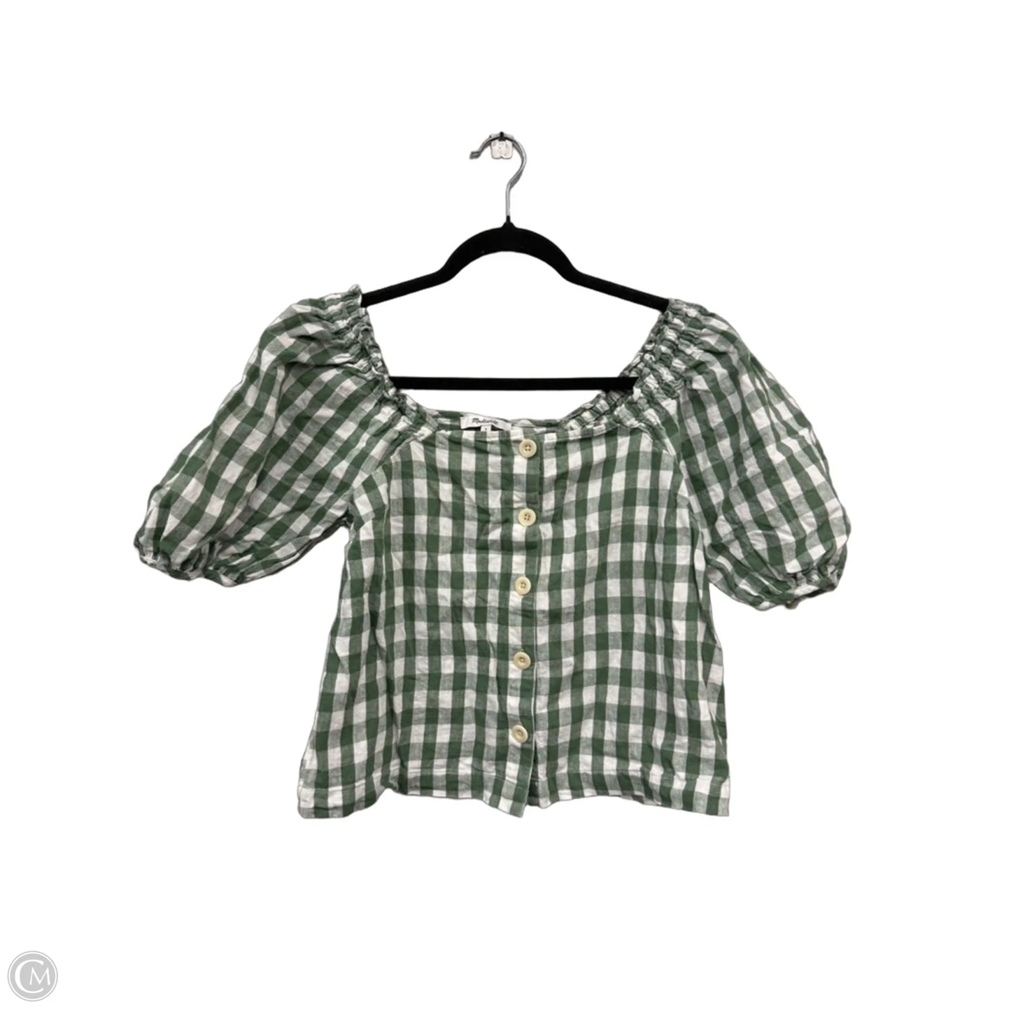 Shorts Set By Madewell In Green & White, Size: S